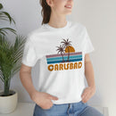 Carlsbad, California T-Shirt - Retro Palm Tree Unisex Carlsbad Shirt-15