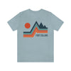 Fort Collins, Colorado T-Shirt - Retro Mountain Unisex Fort Collins Shirt