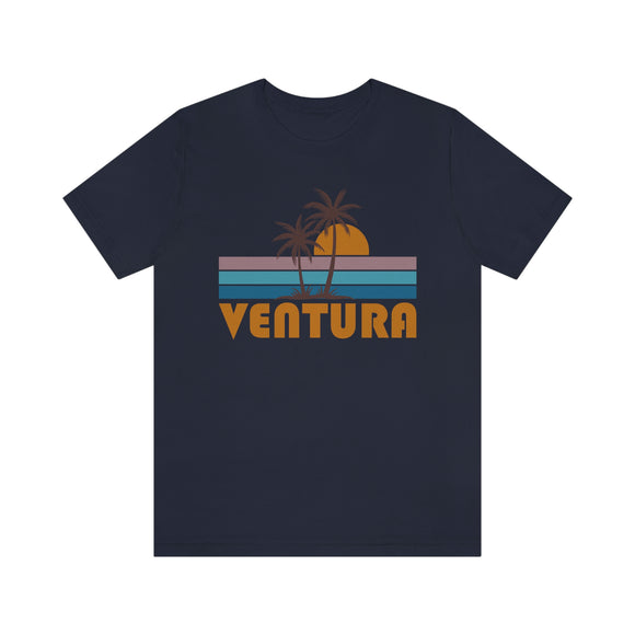 Ventura, California T-Shirt - Retro Palm Tree Unisex Ventura Shirt