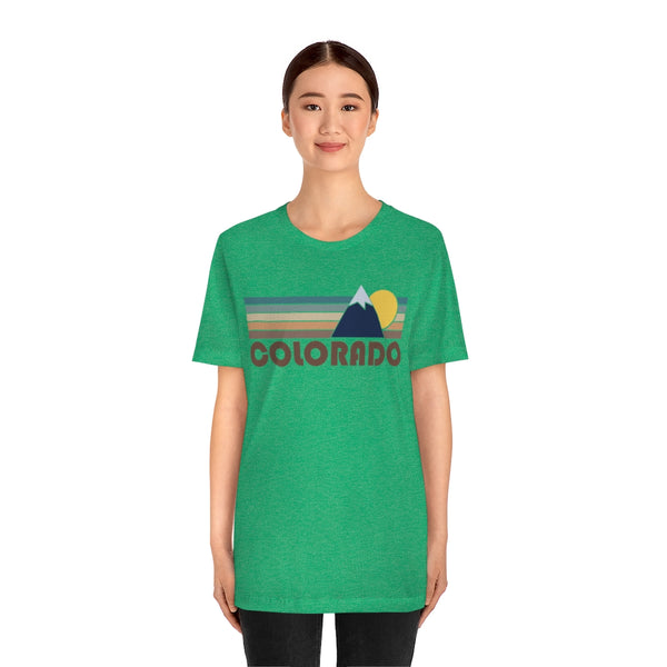 Colorado T-Shirt - Retro Mountain v2 Unisex Colorado Shirt