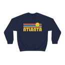 Atlanta, Georgia Crewneck Sweatshirt - Retro Sunset Unisex-25