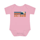 Ski Bum Baby Bodysuit - Retro Mountain Ski Bum Baby Bodysuit-10