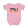 Ski Bum Baby Bodysuit - Retro Mountain Ski Bum Baby Bodysuit