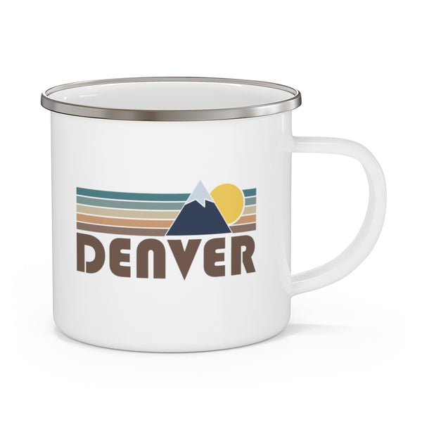 Denver, Colorado Camp Mug - Retro Enamel Camping Denver Mug