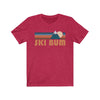 Ski Bum T-Shirt - Retro Mountain Adult Unisex Ski Bum T Shirt