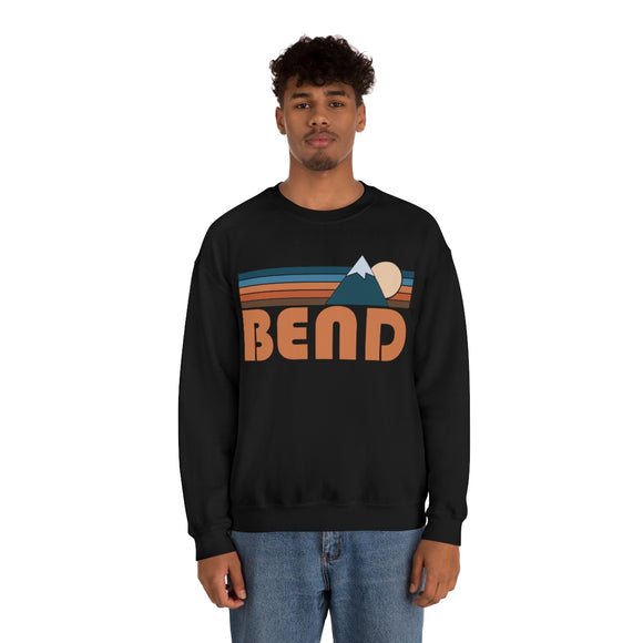 Bend, Oregon Sweatshirt - Unisex Retro Mountain Unisex