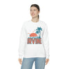 Irvine, California Sweatshirt - Unisex Retro Palm Tree Crewneck Irvine Sweatshirt