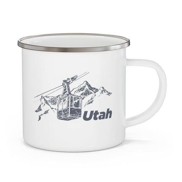 Utah Camp Mug - Retro Enamel Camping Utah Mug