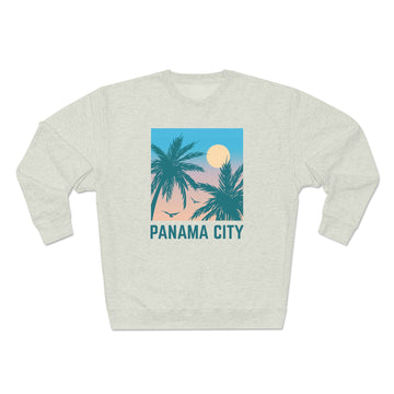Buy oatmeal-heather Premium Panama City, Florida Sweatshirt - Unisex Premium Crewneck Sweatshirt