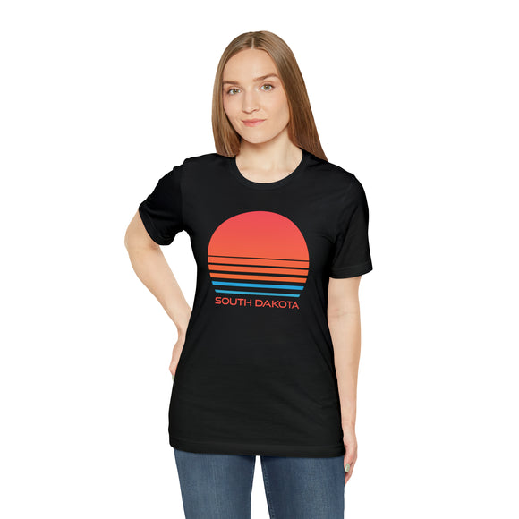 South Dakota T-Shirt - Retro 80s Unisex South Dakota Shirt