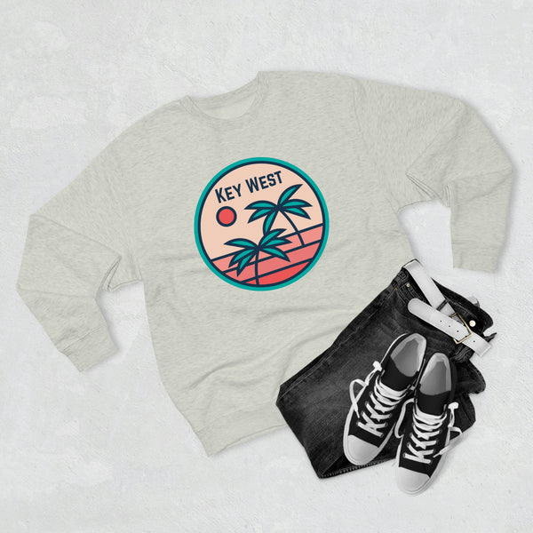 Premium Key West, Florida Crewneck Sweatshirt - Retro Unisex Sweatshirt