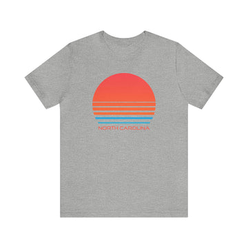 Buy athletic-heather North Carolina T-Shirt - Retro 80s Unisex North Carolina Shirt