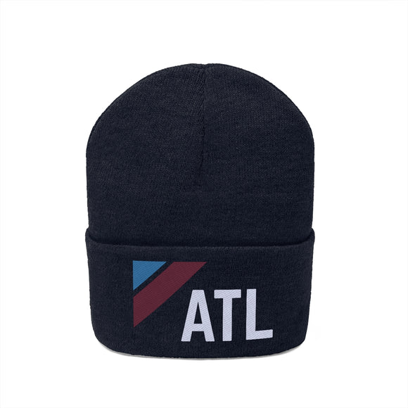 Atlanta, Georgia Beanie - Adult Embroidered Retro Atlanta Knit Hat