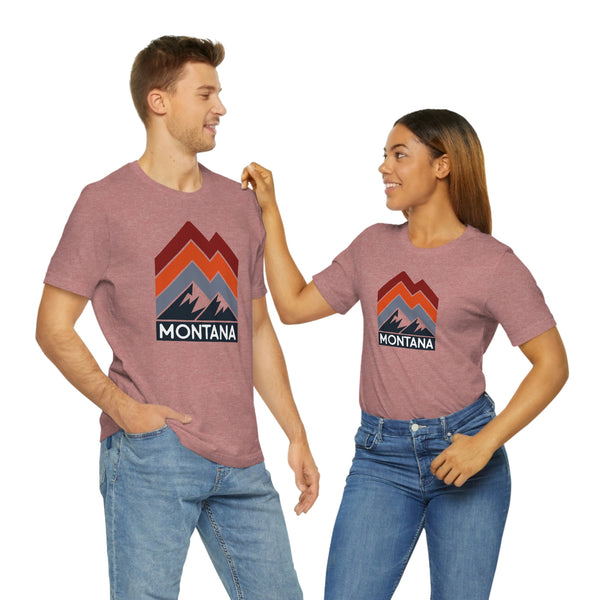 Montana T-Shirt - Retro Mountain Unisex Montana Shirt