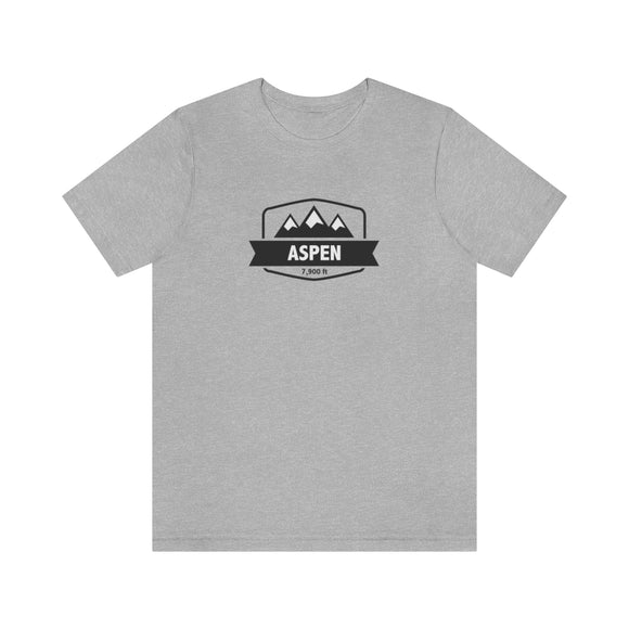 Aspen, Colorado T-Shirt - Altitude Badge Unisex Aspen Shirt