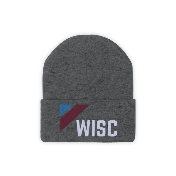 Wisconsin Beanie - Adult Embroidered Retro Wisconsin Knit Hat