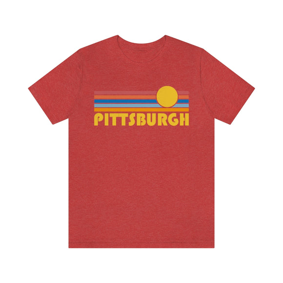 Pittsburgh, Pennsylvania T-Shirt - Retro Sun Unisex Pittsburgh T Shirt