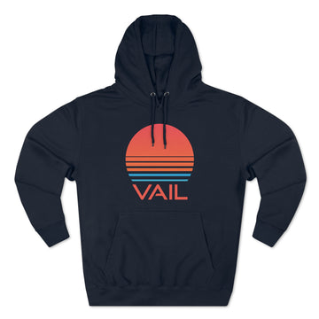 Buy navy Premium Vail, Colorado Hoodie - Retro 80s Unisex Sweatshirt