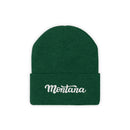 Montana Beanie - Adult Hand Lettered Embroidered Montana Knit Hat-9
