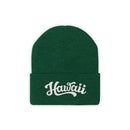 Hawaii Beanie - Adult Hand Lettered Embroidered Hawaii Knit Hat-9