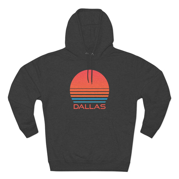 Premium Dallas, Texas Hoodie - Retro 80s Unisex Sweatshirt