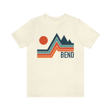 Buy natural Bend, Oregon T-Shirt - Retro Mountain Unisex Bend Shirt