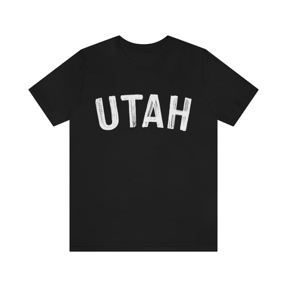 Utah T-Shirt - Paint Text Unisex Utah Shirt