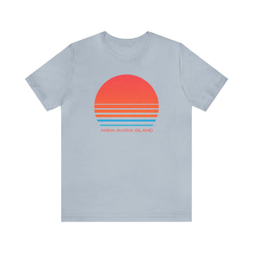 Buy light-blue Anna Maria Island, Florida T-Shirt - Retro 80s Unisex Anna Maria Island Shirt