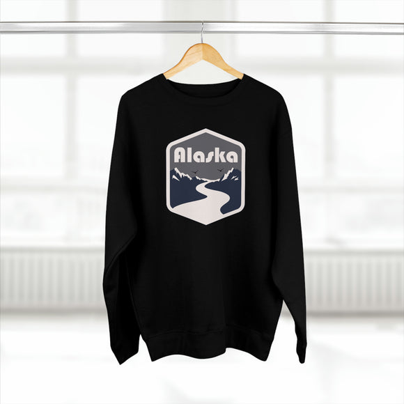Premium Alaska Crewneck Sweatshirt - Retro Unisex Sweatshirt