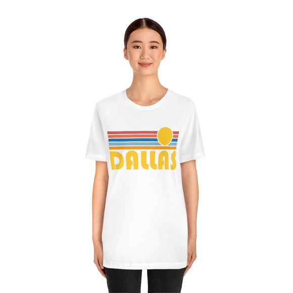 Dallas, Texas T-Shirt - Retro Sun Unisex Dallas T Shirt