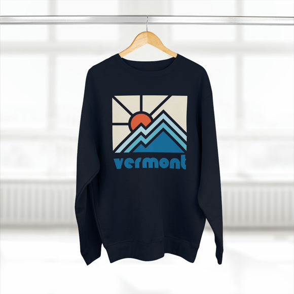 Premium Vermont Crewneck Sweatshirt - Retro Unisex Sweatshirt