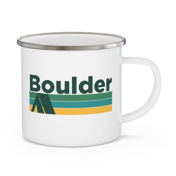 Boulder, Colorado Camp Mug - Retro Camping Boulder Mug