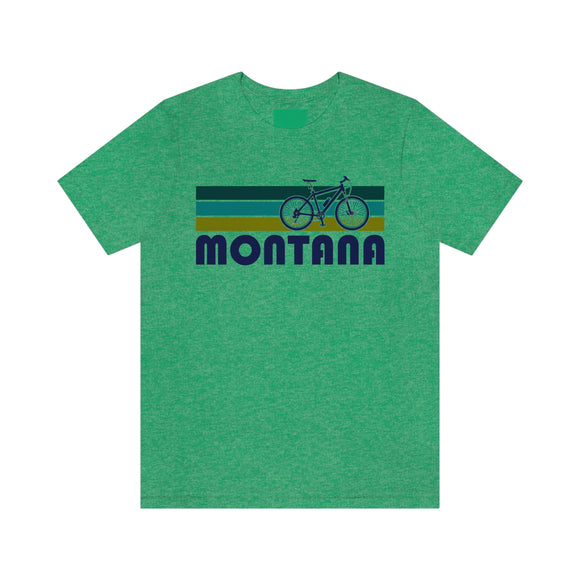 Montana T-Shirt - Retro Mountain Bike Adult Unisex Montana T Shirt