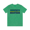 Montana T-Shirt - Retro Mountain Bike Adult Unisex Montana T Shirt