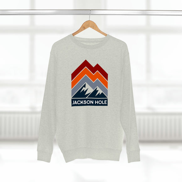 Premium Jackson Hole Sweatshirt - Retro Unisex Premium Crewneck Jackson Hole, Wyoming Sweatshirt