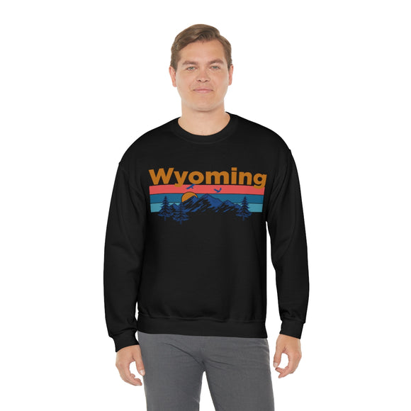 Wyoming Sweatshirt - Mountain & Birds Unisex