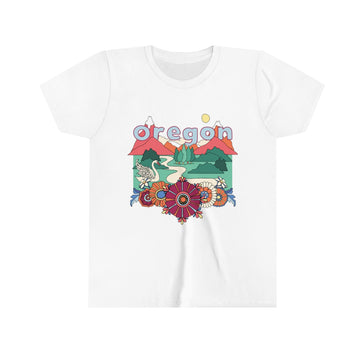 Oregon Youth T-Shirt - Boho Oregon Kid's TShirt - 0
