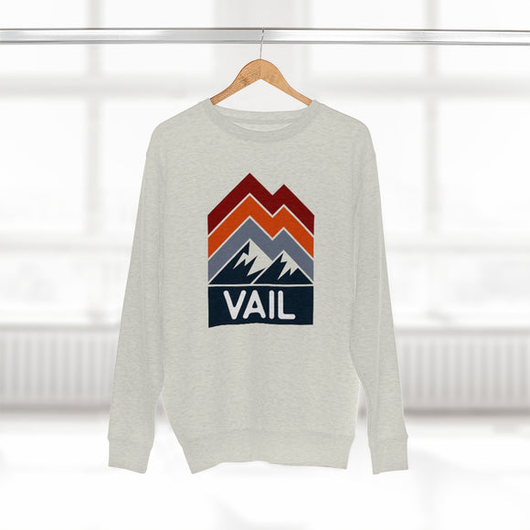 Premium Vail Sweatshirt - Retro Unisex Premium Crewneck Vail, Colorado Sweatshirt