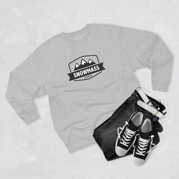 Premium Snowmass, Colorado Crewneck Sweatshirt - Retro Unisex Sweatshirt