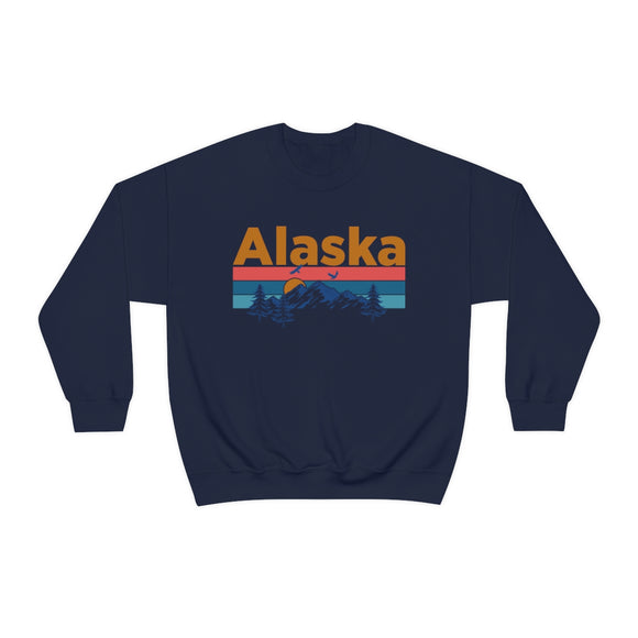 Alaska Sweatshirt - Mountain & Birds Unisex