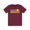 Brooklyn, New York T-Shirt - Retro Sunrise Adult Unisex Brooklyn T Shirt