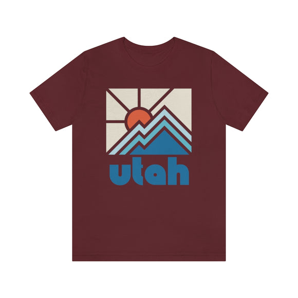 Utah Shirt, Utah Retro T-Shirt, Colorful Utah tee, Utah Mountain Shirt