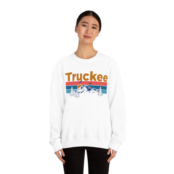 Truckee, California Sweatshirt - Mountain & Birds Unisex