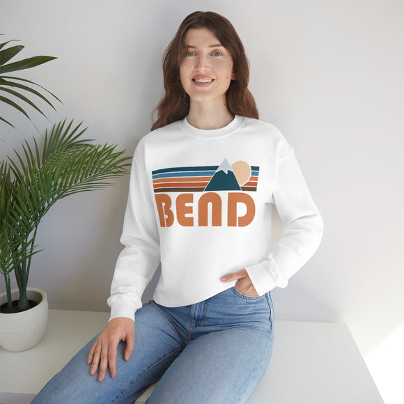 Bend, Oregon Sweatshirt - Unisex Retro Mountain Unisex