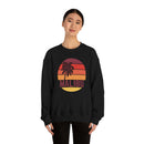 Malibu, California Sweatshirt - Unisex Retro Palm Tree Crewneck Malibu Sweatshirt-12