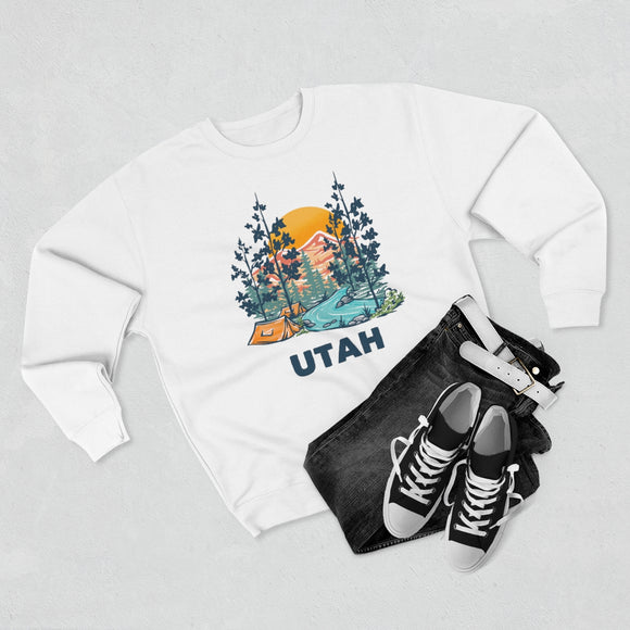 Premium Utah Sweatshirt - Unisex Premium Crewneck Utah Sweatshirt