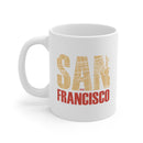 San Francisco Mug - Map Design Ceramic San Francisco, California Mug-1