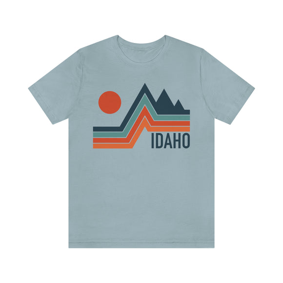 Idaho T-Shirt - Retro Mountain Unisex Idaho Shirt