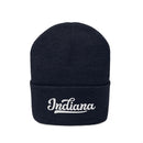 Indiana Beanie - Adult Hand Lettered Embroidered Indiana Knit Hat-2