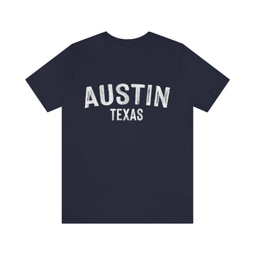 Buy navy Austin, Texas Shirt - Paint Text Unisex Austin T-Shirt
